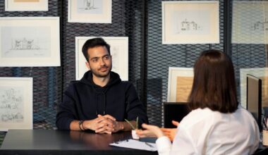 a man and a woman sitting at a table